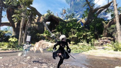 Непревзойденный опыт NieR Automata в Monster Hunter World, замена голоса, моделей и музыки Непревзойденный опыт NieR Automata в Monster Hunter World, замена голоса, моделей и музыки