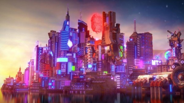 В Minecraft создали город, вдохновленный Cyberpunk 2077
