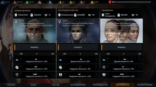 Всё самое важное, что нужно знать о фракциях и дипломатии в Phoenix Point — гайд Всё самое важное, что нужно знать о фракциях и дипломатии в Phoenix Point — гайд