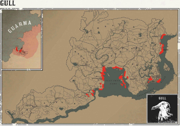 Red dead redemption 2 - животные. Карты с местами обитания Red dead redemption 2 - животные. Карты с местами обитания