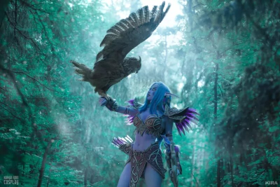 Лучший косплей по World of Warcraft должен иметь при себе настоящих сов!