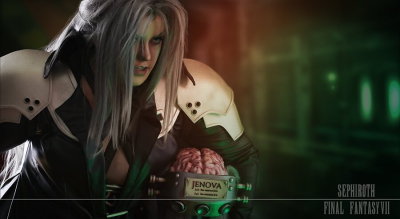 Здесь персонаж из Final Fantasy VII представлен героем, а не злодеем