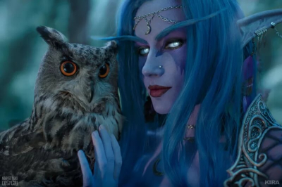 Лучший косплей по World of Warcraft должен иметь при себе настоящих сов!