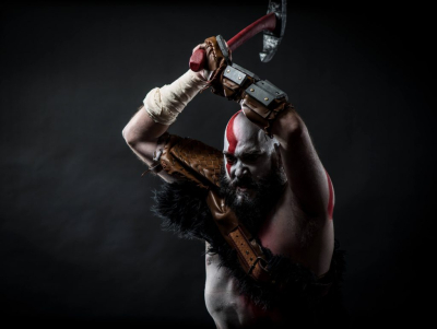 Косплей на Кратоса из Бога Войны