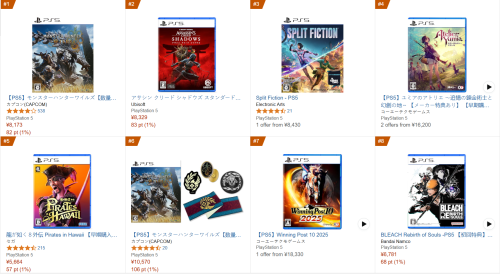 Assassin’s Creed Shadows призывали бойкотировать в Японии, но игра соперничает с Monster Hunter Wilds за первое место в чарте продаж Amazon