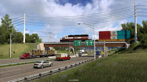 Дорожная сеть Айовы в American Truck Simulator с уникальными перекрёстками. Скриншоты дополнения с новым штатом