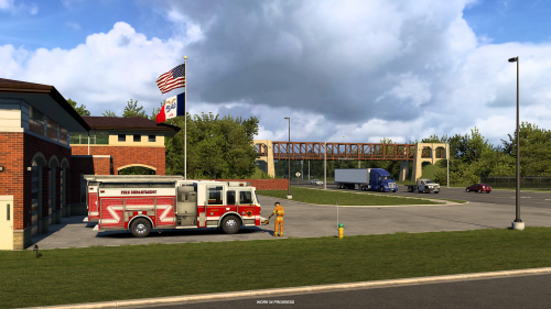 Детализированный Де-Мойн в American Truck Simulator. Скриншоты дополнения со штатом Айова Детализированный Де-Мойн в American Truck Simulator. Скриншоты дополнения со штатом Айова