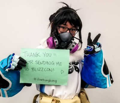 Неизбежный косплей Мей из Overwatch в поддержку Гонконга