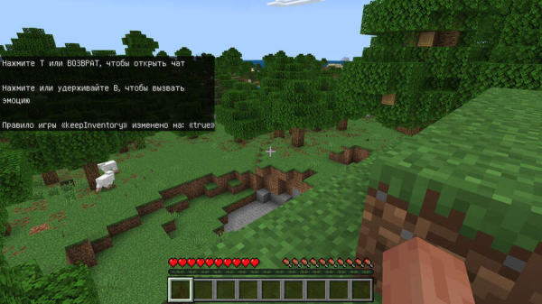 Как включить сохранение инвентаря