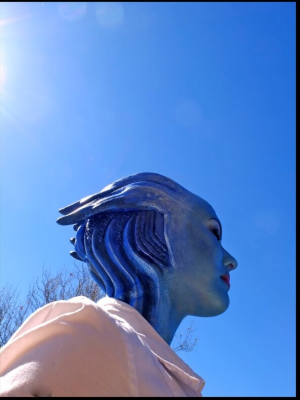 Косплей гуманоида Азари из Mass Effect Косплей гуманоида Азари из Mass Effect