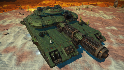 Космический танк, Тысячелетний сокол, парусник, и другие творения игроков в No Man's Sky Космический танк, Тысячелетний сокол, парусник, и другие творения игроков в No Man's Sky