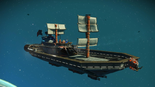 Космический танк, Тысячелетний сокол, парусник, и другие творения игроков в No Man's Sky Космический танк, Тысячелетний сокол, парусник, и другие творения игроков в No Man's Sky