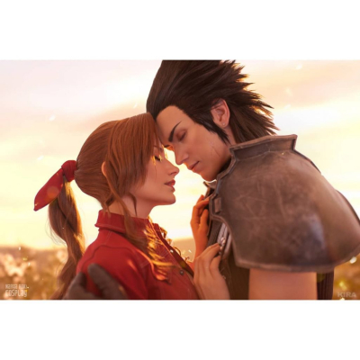 Невероятный косплей Аэрис и Зака из Final Fantasy VII