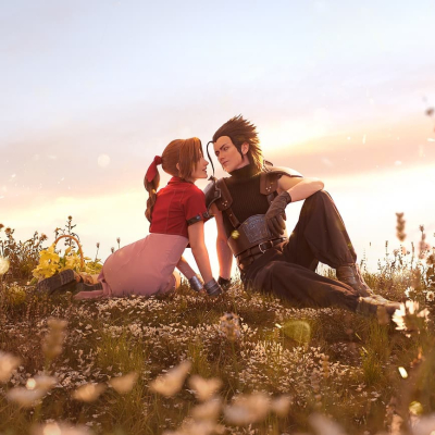 Невероятный косплей Аэрис и Зака из Final Fantasy VII