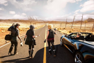 Косплей Final Fantasy штурмует дорогу