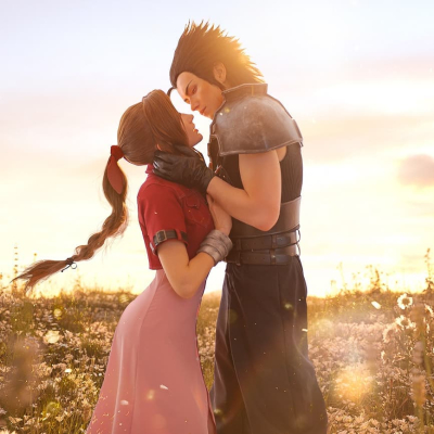 Невероятный косплей Аэрис и Зака из Final Fantasy VII