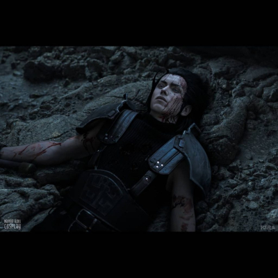 Невероятный косплей Аэрис и Зака из Final Fantasy VII