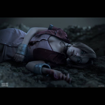 Невероятный косплей Аэрис и Зака из Final Fantasy VII