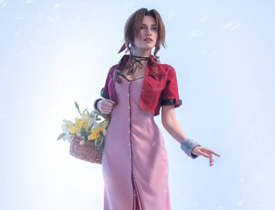 Невероятный косплей Аэрис и Зака из Final Fantasy VII