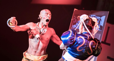 Близкий взгляд на косплей из Мексики на Street Fighter