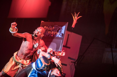 Близкий взгляд на косплей из Мексики на Street Fighter