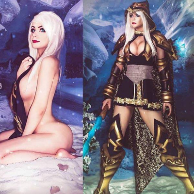 Даниэлла Бьюли и её сексуальный косплей Эш из Лиги Легенд