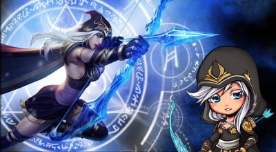 Даниэлла Бьюли и её сексуальный косплей Эш из Лиги Легенд