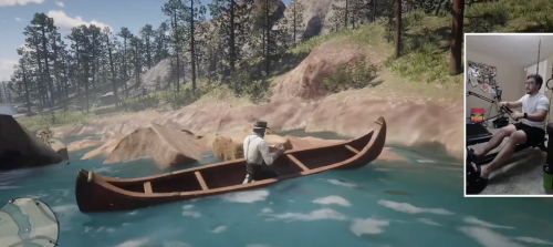 Моддер проплыл по самой длинной реке Red Dead Redemption 2 на реальном гребном тренажёре Моддер проплыл по самой длинной реке Red Dead Redemption 2 на реальном гребном тренажёре