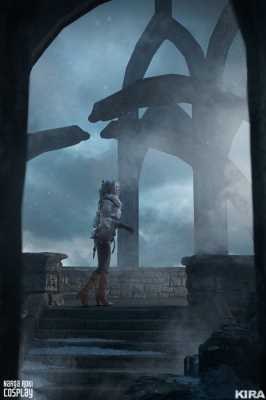 Завораживающий косплей на принцессу Цири из Ведьмака 3