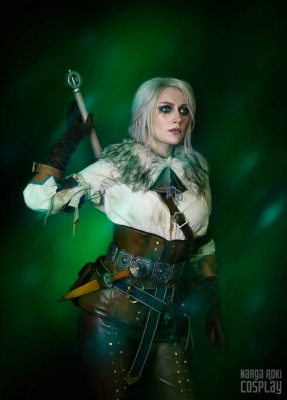 Завораживающий косплей на принцессу Цири из Ведьмака 3
