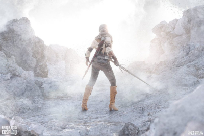 Завораживающий косплей на принцессу Цири из Ведьмака 3