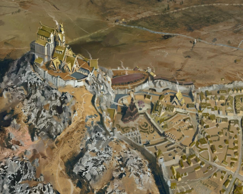 Художник воплотил детскую мечту, нарисовав Вайтран из Skyrim в реалистичном масштабе