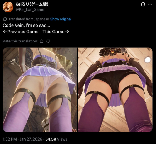 Игроки Code Vein 2 в восторге от грудастых девушек, но критикуют за цензуру нижнего белья