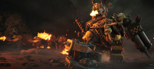 Конфликт между варбоссами и разные юниты в превью и геймплее кампании орков Warhammer 40,000: Dawn of War 4