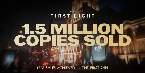 007 First Light разошлась тиражом в полтора миллиона копий за первые сутки после релиза
007 First Light разошлась тиражом в полтора миллиона копий за первые сутки после релиза