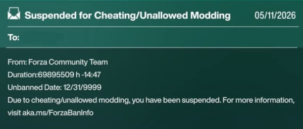 
                Microsoft выписывает пожизненные аппаратные баны всем, кто погонял в слитый билд Forza Horizon 6
            