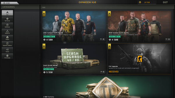 Инвестировал в побег. Разработчики Escape from Tarkov представили внутриигровую валюту TarCoin
Инвестировал в побег. Разработчики Escape from Tarkov представили внутриигровую валюту TarCoin