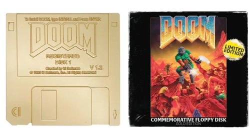 Американский ритейлер начал продавать позолоченные дискеты с Doom за 30 долларов без самой игры Американский ритейлер начал продавать позолоченные дискеты с Doom за 30 долларов без самой игры