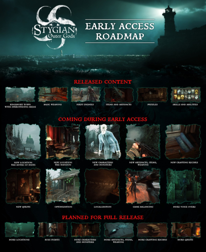 Разработчики лавкрафтовского хоррора Stygian: Outer Gods опубликовали дорожную карту развития в раннем доступе и после него Разработчики лавкрафтовского хоррора Stygian: Outer Gods опубликовали дорожную карту развития в раннем доступе и после него